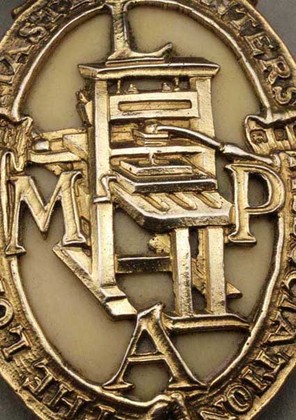 Omar Ramsden Silver Badge of Office - The London Master Printers Association